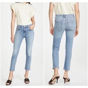 Agolde Women’s Toni Jeans Light Wash Distressed Sz W27